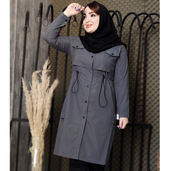 بارانی بلند تی سی اداری - مانتو پاتریس رشت