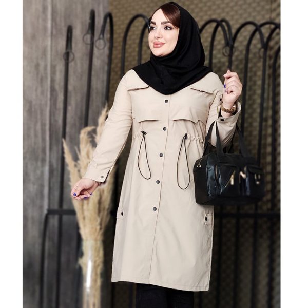 بارانی بلند تی سی اداری - مانتو پاتریس رشت