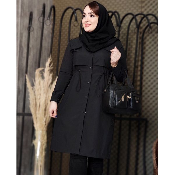 بارانی بلند تی سی اداری - مانتو پاتریس رشت