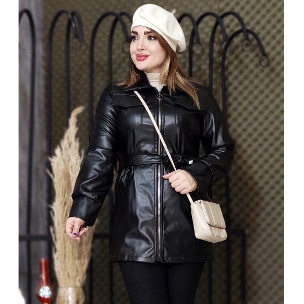 پالتو چرم زیپی - مانتو پاتریس رشت