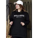 هودی دورس مشکی چاپی