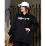 هودی دورس مشکی چاپی