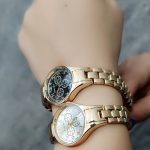 ساعت مچی استیل طلایی-