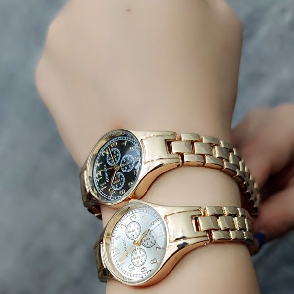 ساعت مچی استیل طلایی-