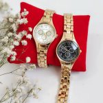 ساعت مچی استیل طلایی- مانتو پاتریس رشت