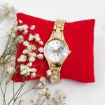 ساعت مچی استیل طلایی-