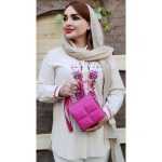 مانتو پیراهنی لینن گلدوزی - مانتو پاتریس رشت