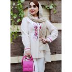 مانتو پیراهنی لینن گلدوزی - مانتو پاتریس رشت