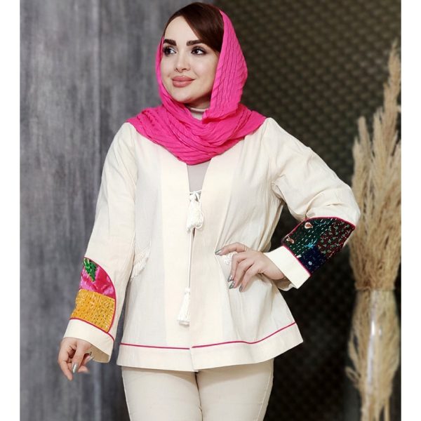 23000167-5-min مانتو یقه هفت کوک دوزی - مانتو پاتریس رشت