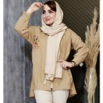 مانتو داکرون جیب گلدوزی - مانتو پاتریس رشت