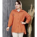 مانتو داکرون جیب گلدوزی - مانتو پاتریس رشت