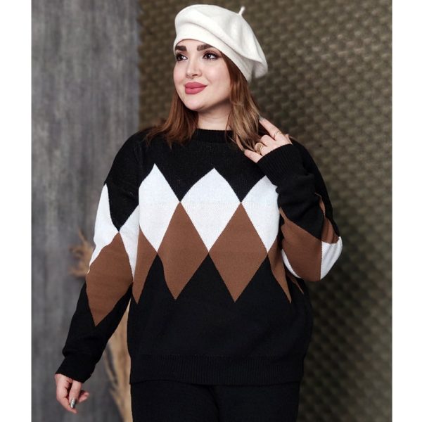 24500355-5-min ست بلوز شلوار بافت لوزی - مانتو پاتریس رشت