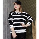 بلوز بافت راه راه - مانتو پاتریس رشت