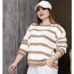 بلوز بافت راه راه - مانتو پاتریس رشت