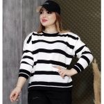 بلوز بافت راه راه - مانتو پاتریس رشت
