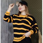 بلوز بافت راه راه - مانتو پاتریس رشت