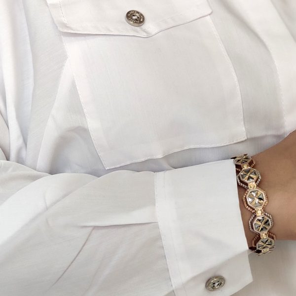 کت سفید داکرون - مانتو پاتریس رشت