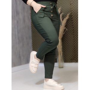 شلوار مام فیت یشمی - مانتو پاتریس رشت