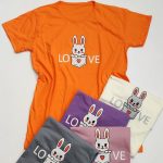 تیشرت نخ پنبه جیب خرگوش