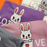 تیشرت نخ پنبه جیب خرگوش