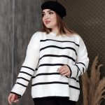 بلوز بافت قواره دار راه راه - مانتو پاتریس رشت