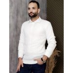 بلوز بافت یقه گرد مردانه - مانتو پاتریس رشت