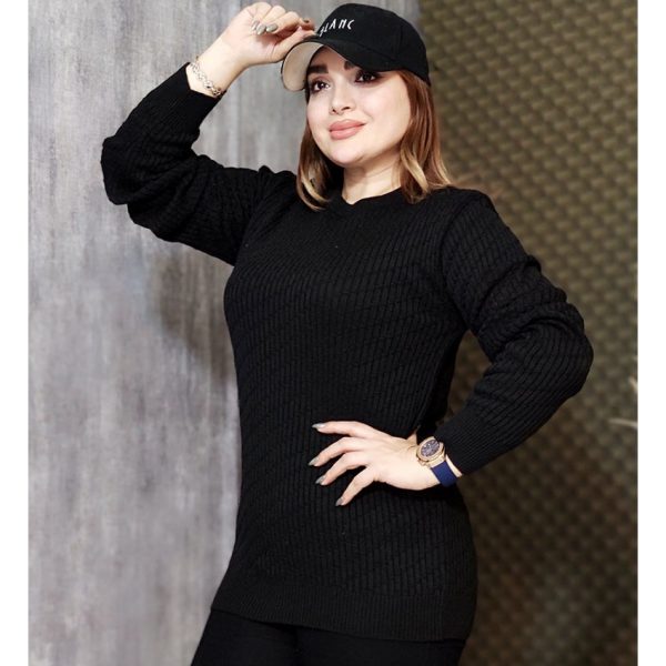 بلوز بافت یقه گرد مردانه - مانتو پاتریس رشت