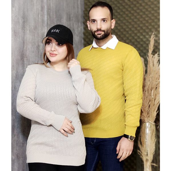 بلوز بافت یقه گرد مردانه - مانتو پاتریس رشت