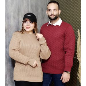 بلوز بافت یقه گرد مردانه - مانتو پاتریس رشت
