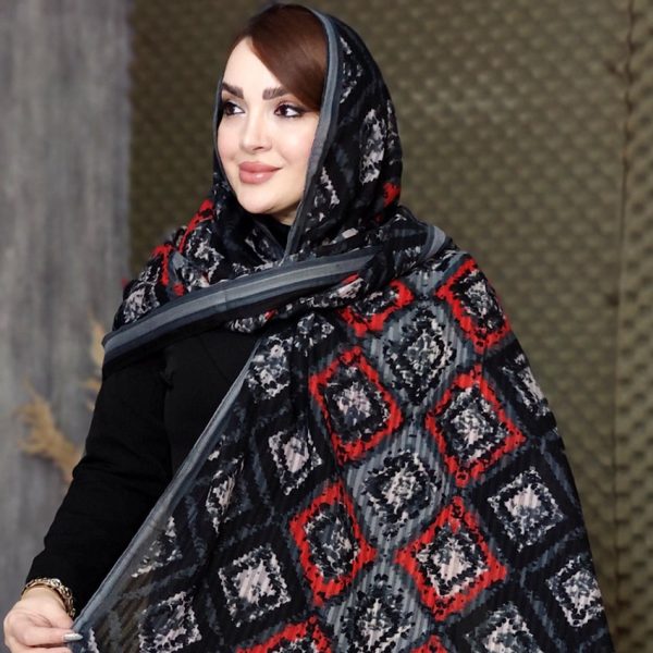 شال لوزی بهاره منگوله دار - مانتو پاتریس رشت