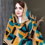 شال نیم دایره رنگی - مانتو پاتریس رشت