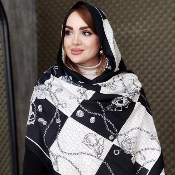 شال چهارخونه زنجیری - مانتو پاتریس رشت