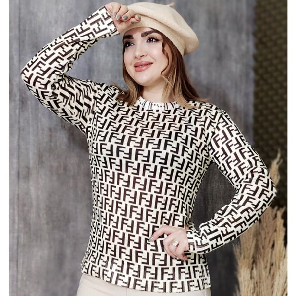 بلوز بافت فندی - مانتو پاتریس رشت