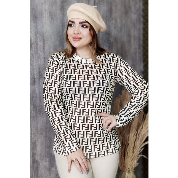 بلوز بافت فندی - مانتو پاتریس رشت