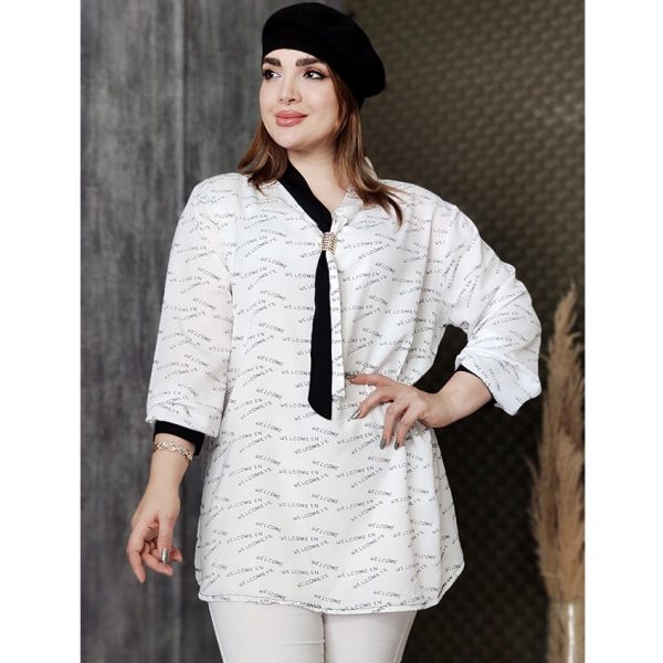 شومیز یقه کراواتی - مانتو پاتریس رشت