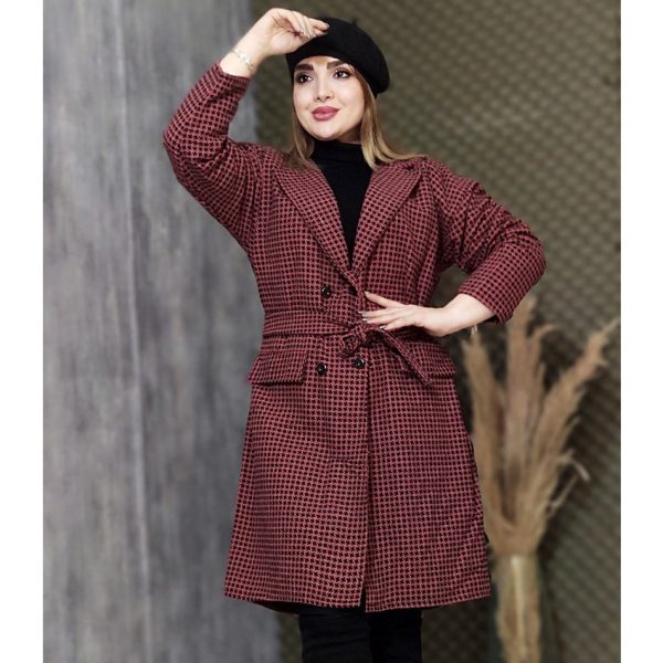 کت بلند کمربندی - مانتو پاتریس رشت