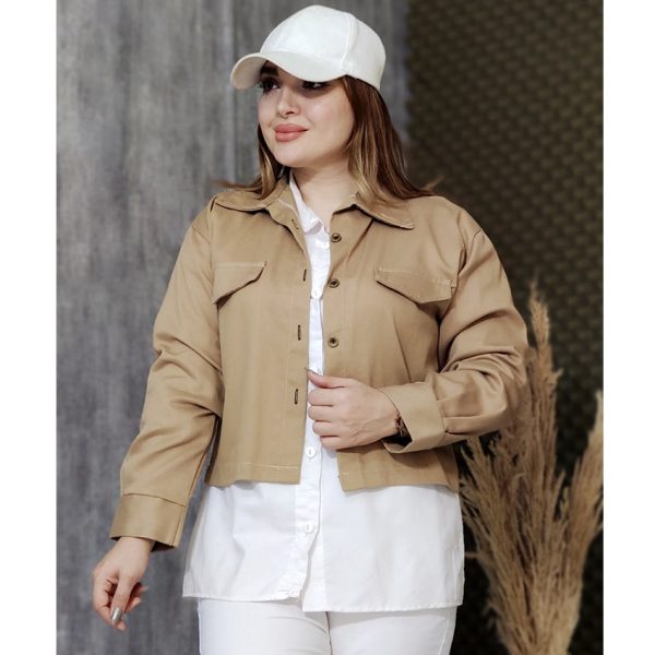 کت کراپ کتان - مانتو پاتریس رشت