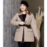 پالتو چهارخونه یقه فوتر - مانتو پاتریس رشت