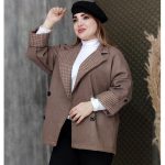 پالتو یقه چهارخونه فوتر -مانتو پاتریس رشت