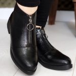 نیم بوت وسط زیپ سوگر مشکی - مانتو پاتریس رشت
