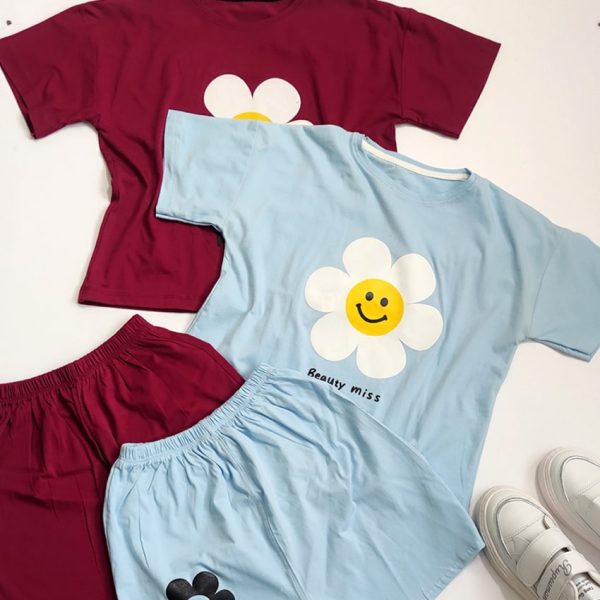 ست تیشرت شورتک گل - مانتو پاتریس رشت