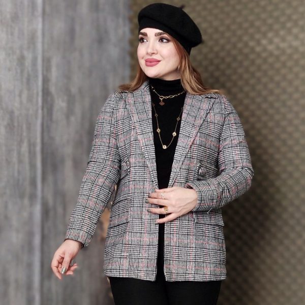 پالتو کتی چهارخونه - مانتو پاتریس رشت