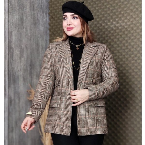 پالتو کتی چهارخونه - مانتو پاتریس رشت