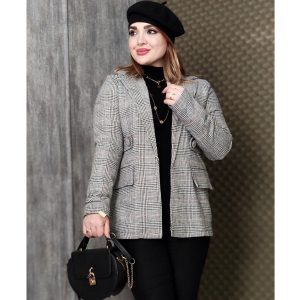 پالتو کتی چهارخونه - مانتو پاتریس رشت