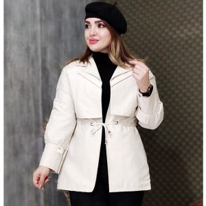 بارانی دو یقه کتان زارا - مانتو پاتریس رشت