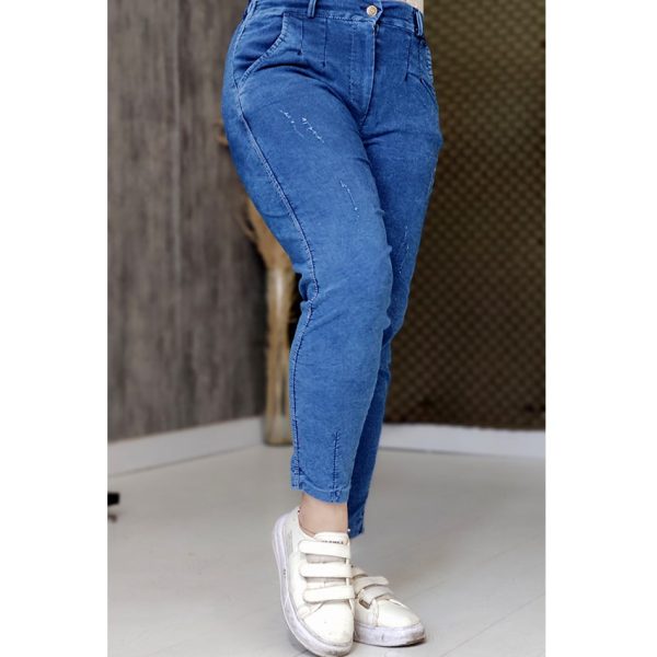 شلوار مام فیت آبی - مانتو پاتریس رشت