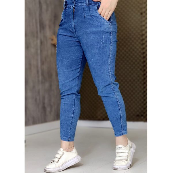 شلوار مام فیت آبی - مانتو پاتریس رشت