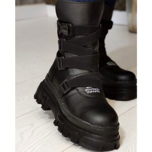بوت لژ دار مشکی - مانتو پاتریس رشت