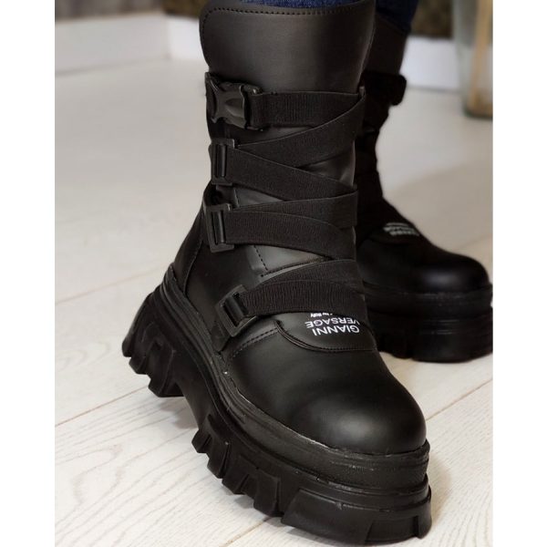 بوت لژ دار مشکی - مانتو پاتریس رشت