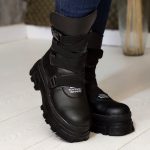 بوت لژ دار مشکی - مانتو پاتریس رشت